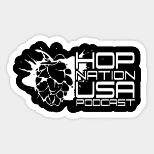 Hop Nation USA T-Shirt (WHITE Print) Sticker